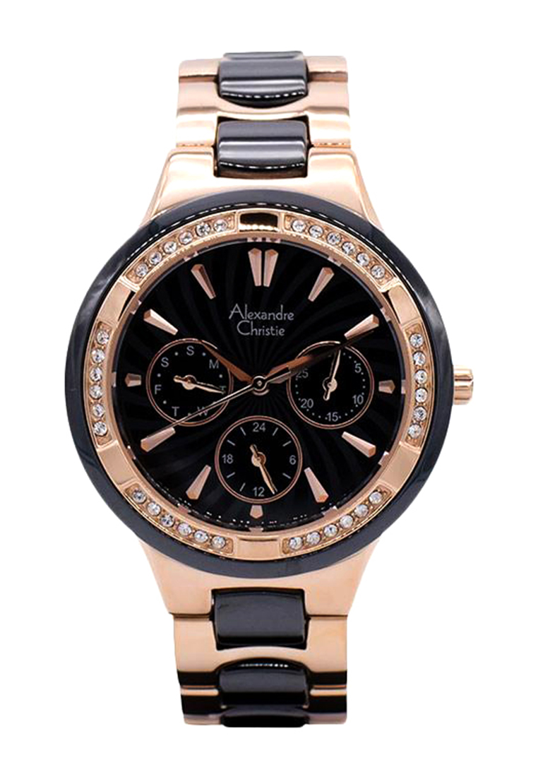 ALEXANDRE CHRISTIE AC 2299 ROSEGOLD BLACK CERAMIC BFBRGBA