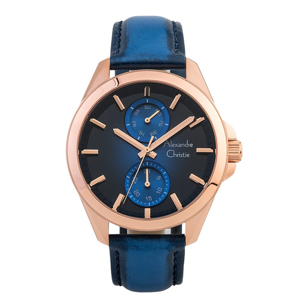 Alexandre Christie Jam Tangan Pria Alexandre Christie AC 6573 MFLRGBU Men Dual Tone Dial Dual Tone L
