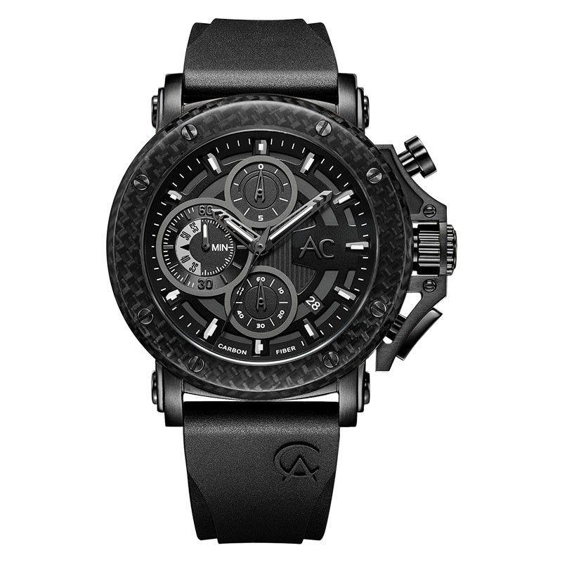 Alexandre Christie Jam Tangan Pria Alexandre Christie AC 9205 MC REPBA(GL) Carbon Special Edition Ch