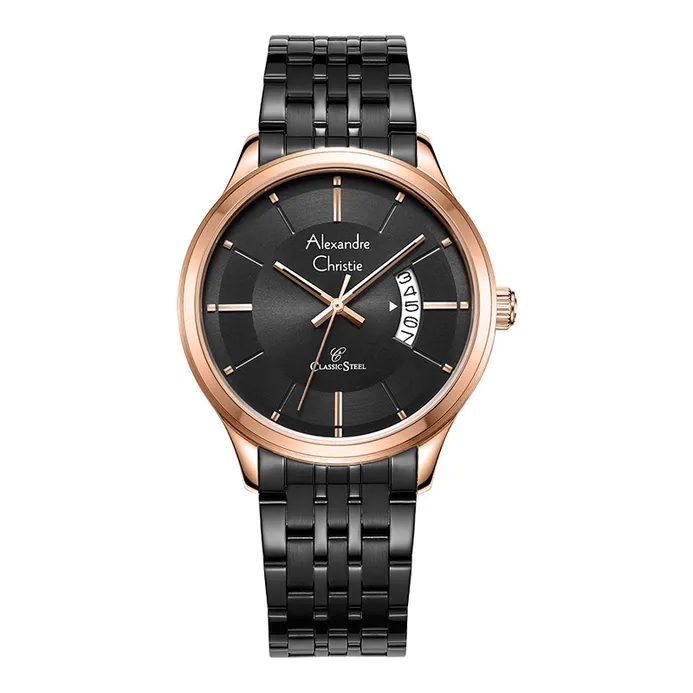 Alexandre Christie Jam Tangan Pria Alexandre Christie AC 8678 MD BBRBA Stainless Steel