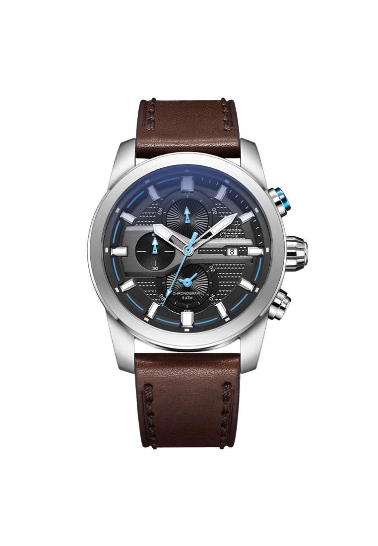 Alexandre Christie AC 6562 MCLSSBABU Jam Tangan Pria Stainless Steel