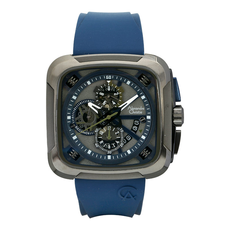 Alexandre Christie Jam Tangan Pria Alexandre Christie AC 6577 MCRIGBABU Chronograph Dual Tone Dial B