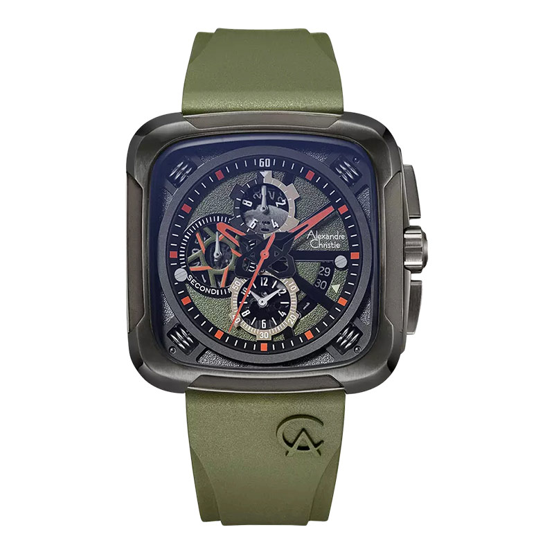 Alexandre Christie Jam Tangan Pria Alexandre Christie Chronograph AC 6577 MC RIGBAGN Men Dual Tone D