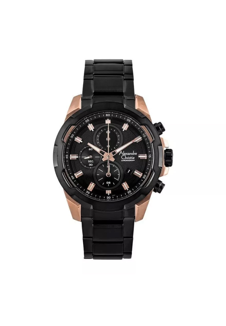 Alexandre Christie AC 6523 MCBBRBA Jam Tangan Pria Stainless Steel