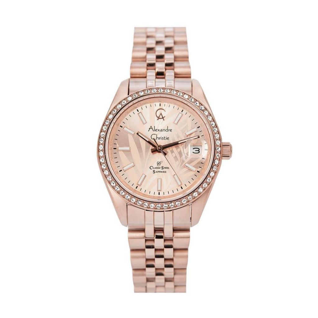 Alexandre Christie Jam Tangan Wanita Alexandre Christie AC 5012 LD BRGRGLN Women Stainless Steel