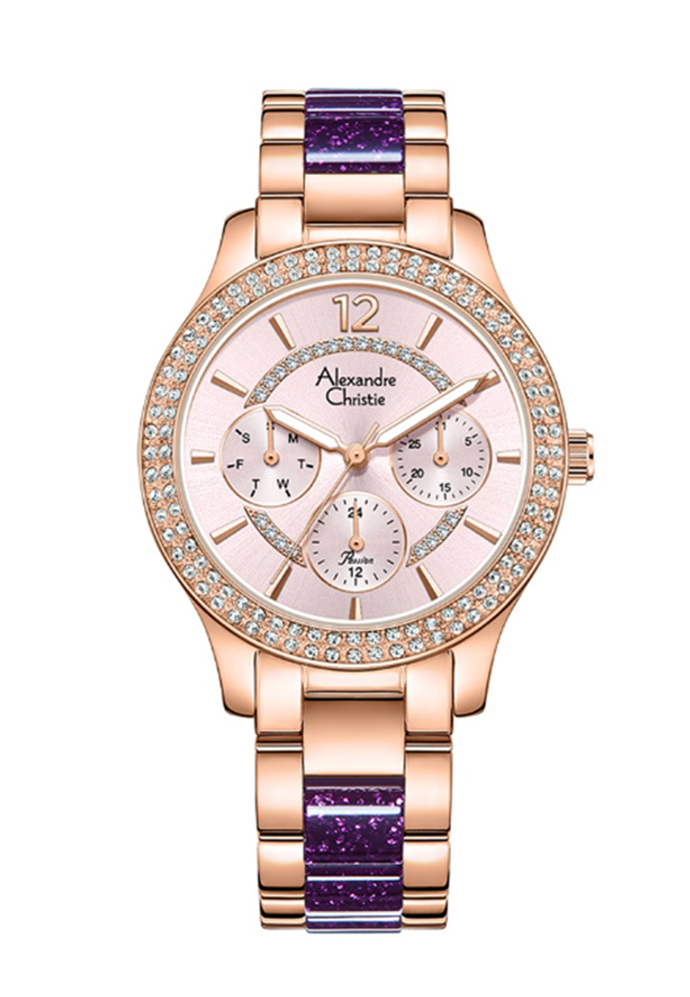 ALEXANDRE CHRISTIE AC 2914 ROSEGOLD PURPLE DIAMOND BFBRGLPPU