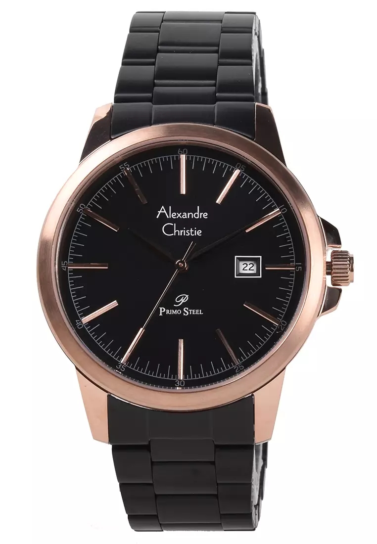 Alexandre Christie Jam Tangan Pria Alexandre Christie Primo Steel AC 1008 MD BBRBA Stainless Steel