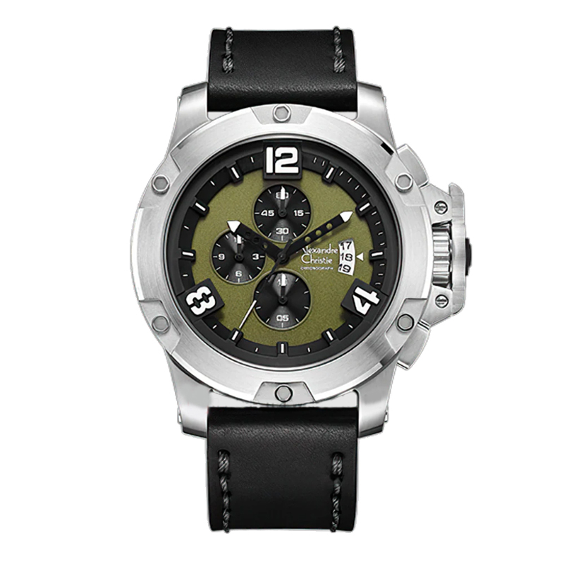 Alexandre Christie AC 6295 Silver Green MCLSSGN