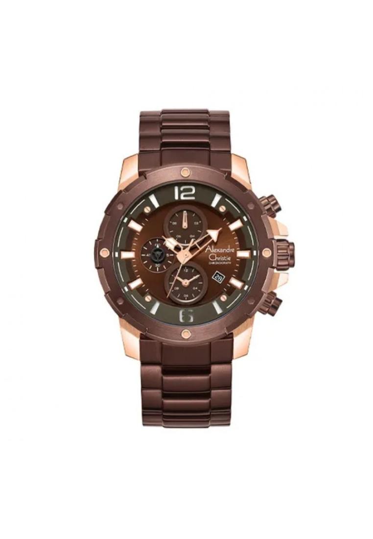 Alexandre Christie AC 6410 Rosegold Brown Steel MCBROBO