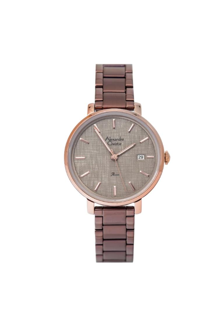 Alexandre Christie AC 2870 Rosegold Brown New LDBROBO1