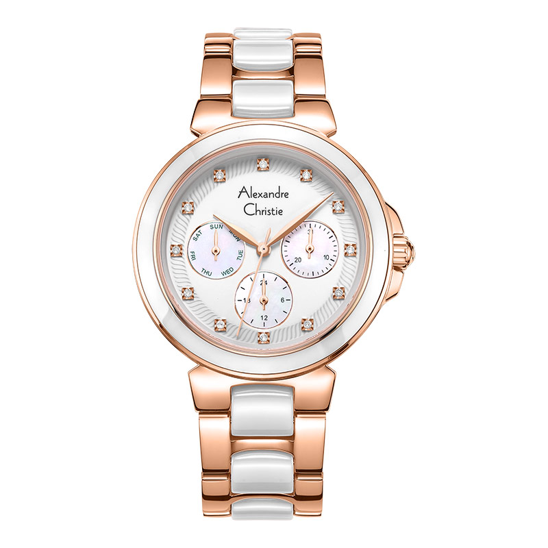 Alexandre Christie Jam Tangan Wanita AC 2B02 BFBRGIV Ceramic