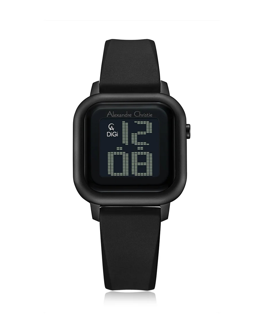 Alexandre Christie Jam Tangan Wanita Alexandre Christie Digital AC 9392 LH RIPBA Women Rubber Strap
