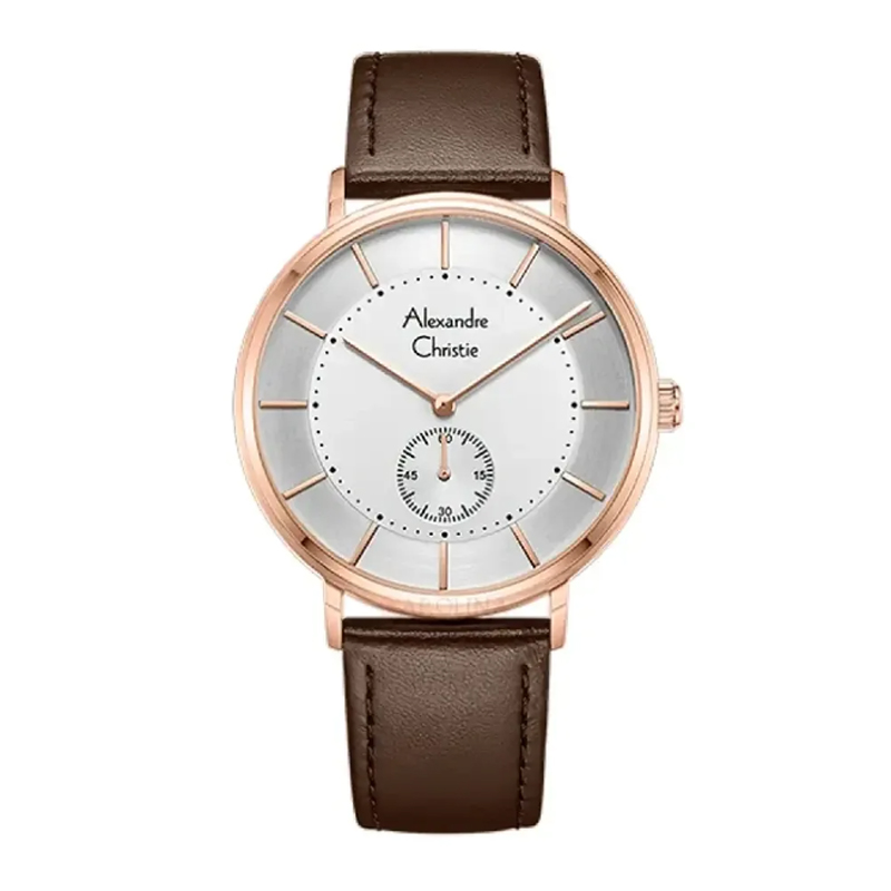 Alexandre Christie AC 8493 Rosegold White Man MSLRGSL