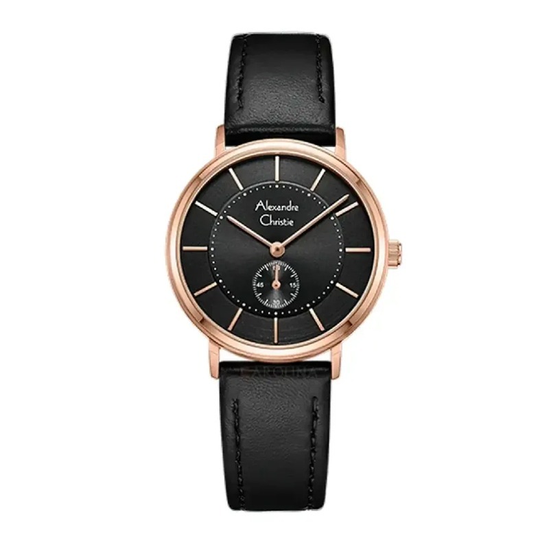 Alexandre Christie AC 8493 Rosegold Black Lady LSLRGBA