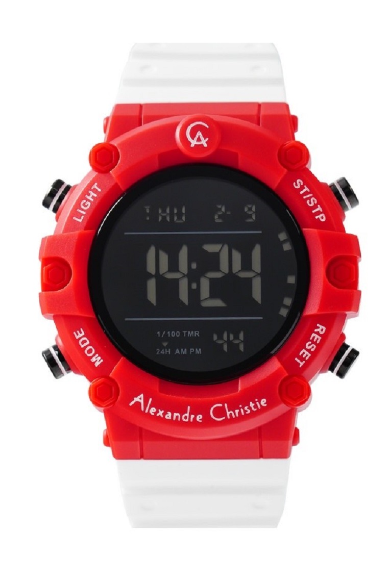 Alexandre Christie Men AC 9386 RED WHITE Rubber