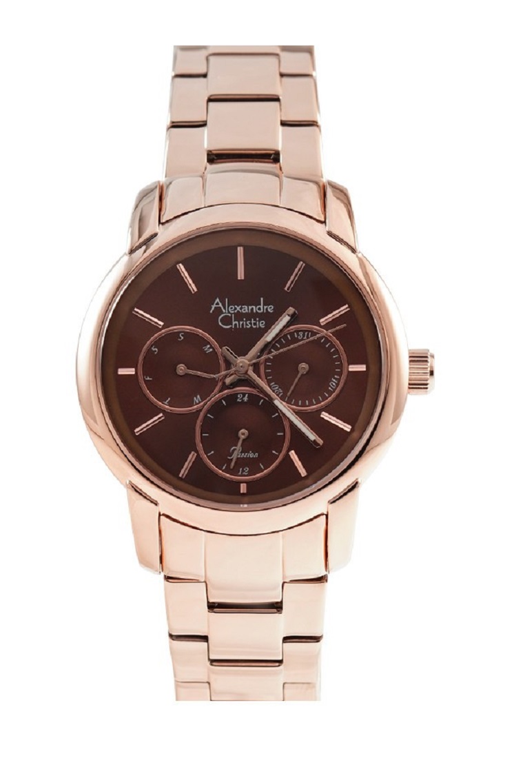 Alexandre Christie Women AC 2A34 RG brown Stainless steel