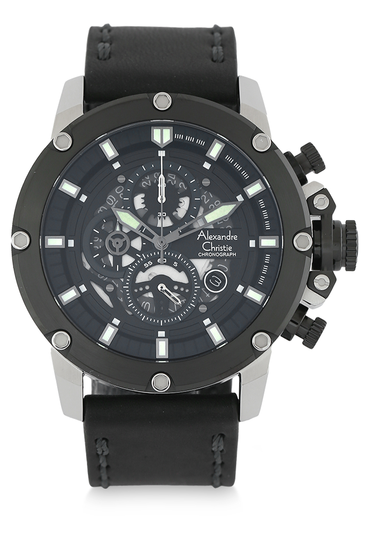 Alexandre Christie Men AC 6564 MCLTBBA Leather