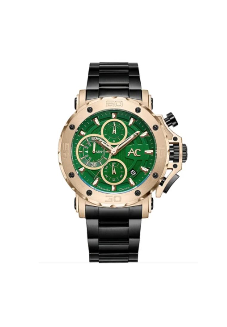 Alexandre Christie AC 9205 Black Green Steel MCBCAGN Collection