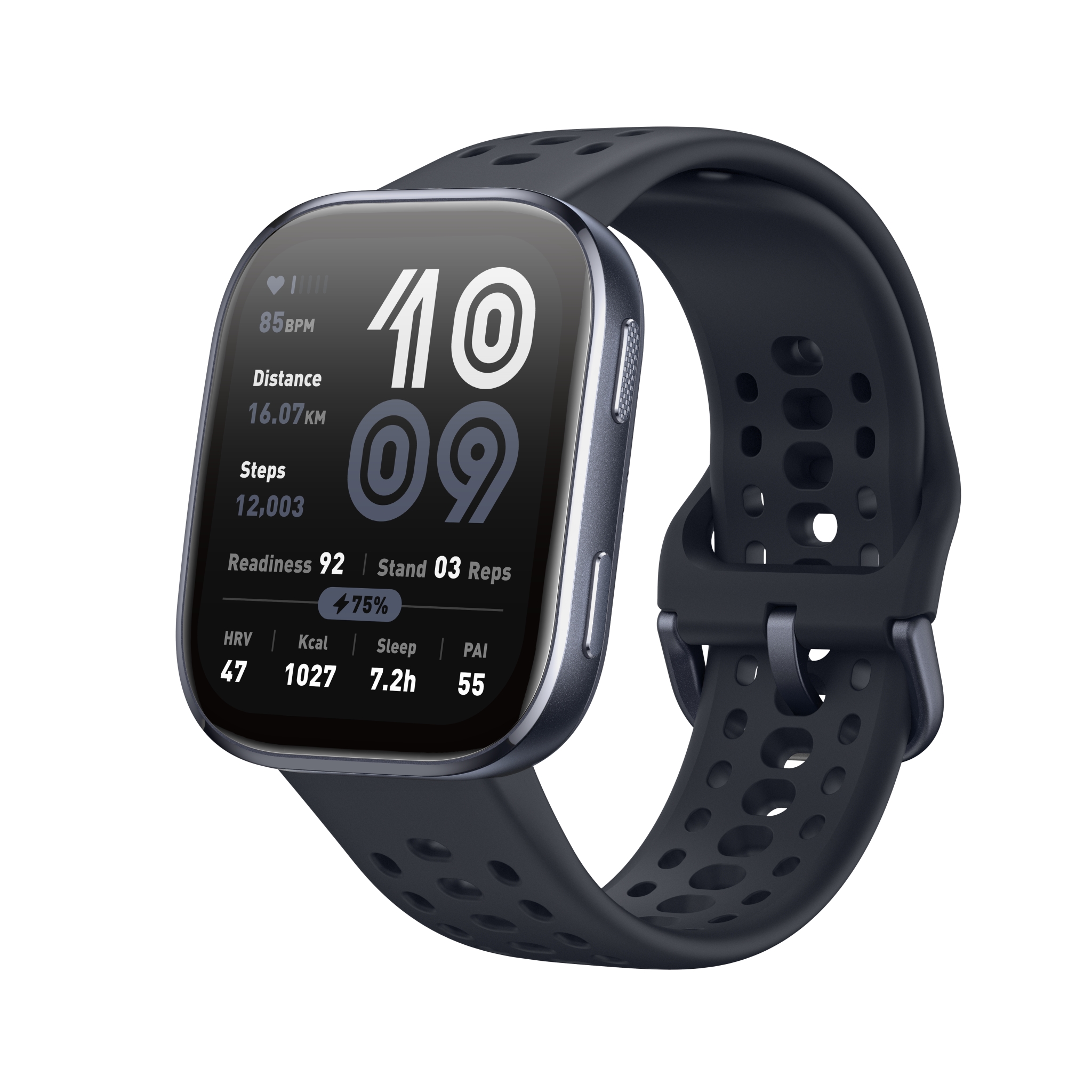 Amazfit Bip 6 Black | AI Voice Assistance | Offline Maps | 140+ Sports Modes | GPS Smartwatch
