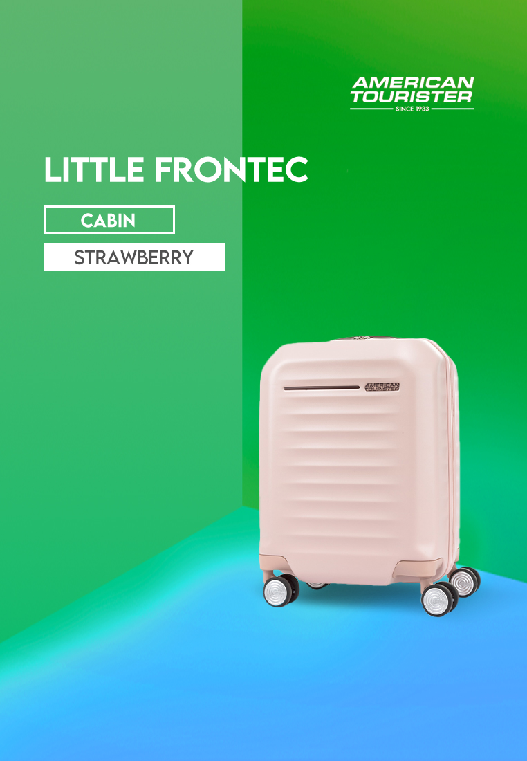 American Tourister Koper Hardcase Little Frontec Spinner 17 Inch ASR - Strawberry