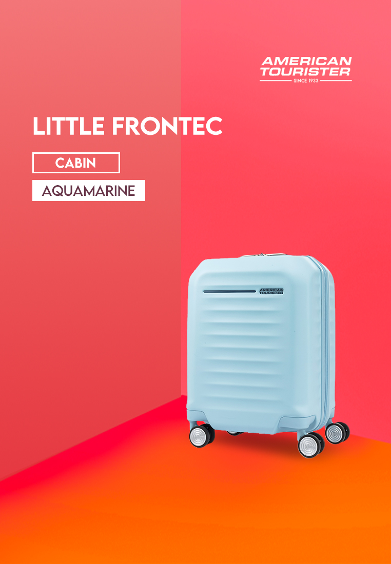 American Tourister Koper Hardcase Little Frontec Spinner 17 inch ASR - Aquamarine