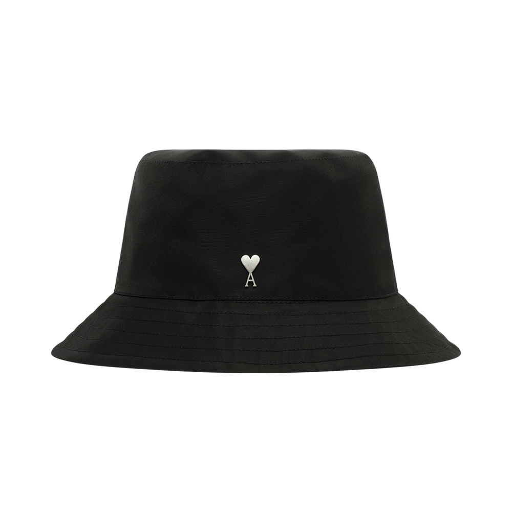 AMI Paris Alexandre Mattiussi with Logo Bucket Hat Black