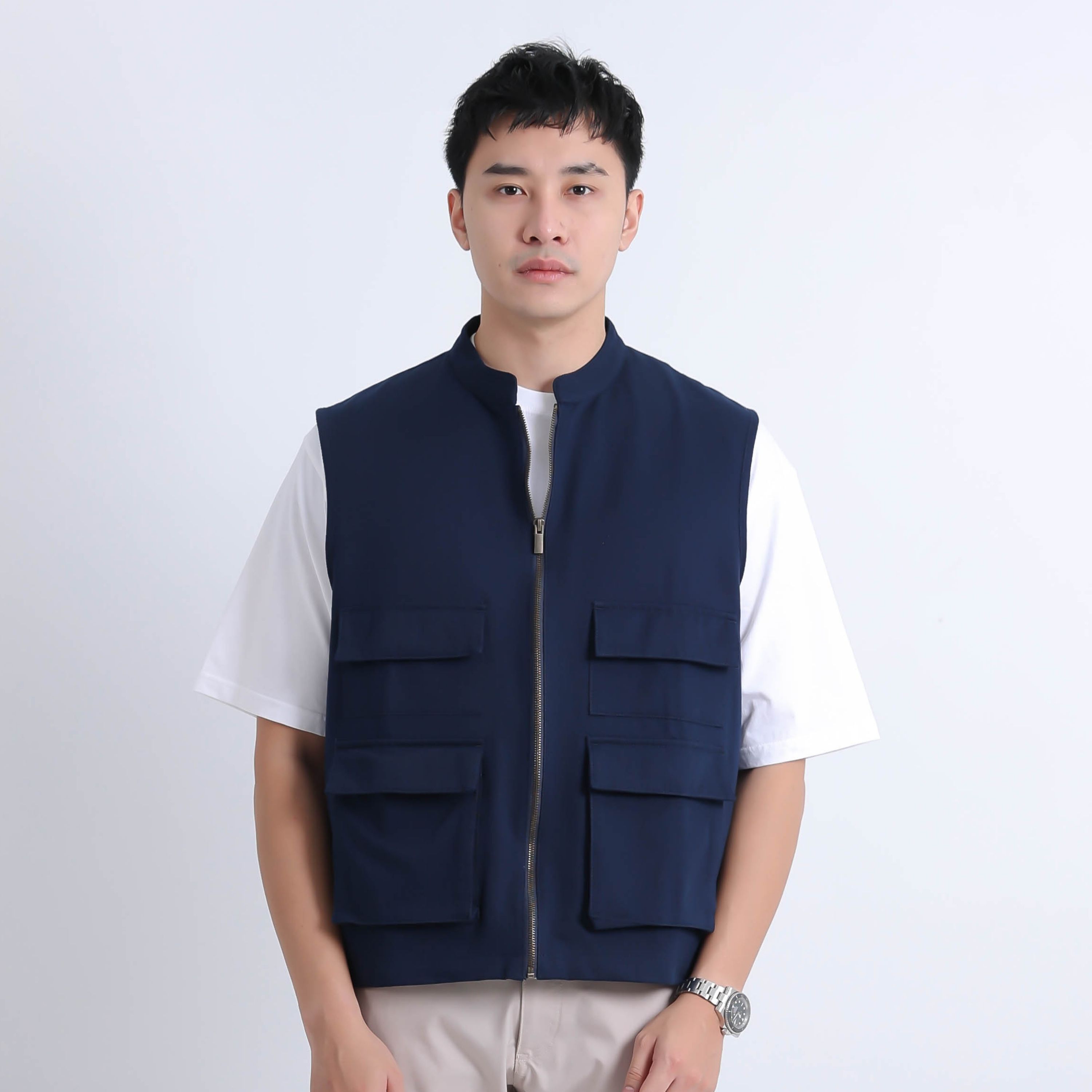 AMK Rompi Pria Outdoor VT Rod Navy Blue