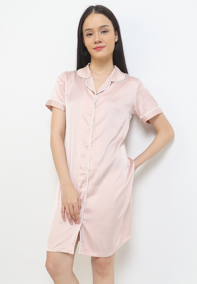 Anne Wintours Daster Dress Baju Tidur Satin Silk Sleepwear