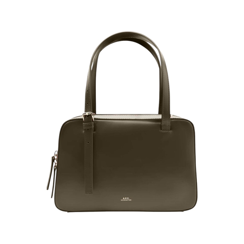 A.p.c. Virginie Box Bag Khaki Fonce