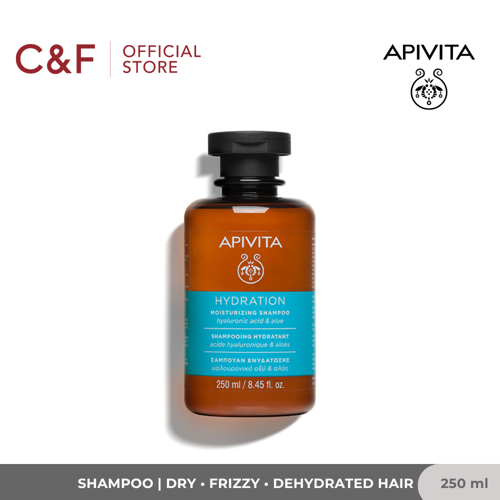 Apivita Hydration Moisturizing Shampoo 250 ml | Sampo Natural Non SLS Menghidrasi Meningkatkan Kelem
