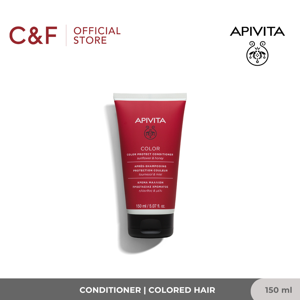 Apivita Color Seal Color Protect Conditioner 150 ml | Perawatan Conditioner Non SLS Quinoa Protein d