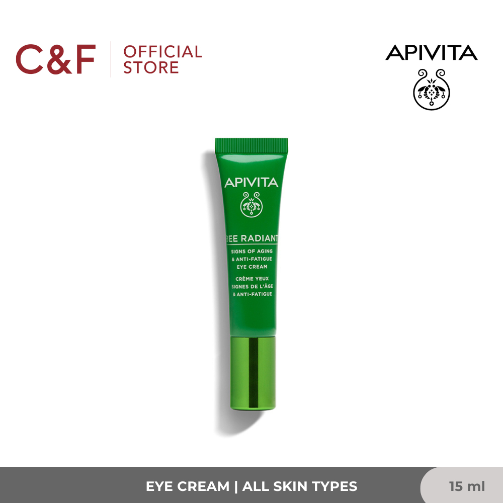 Apivita Bee Radiant Signs Of Aging & Anti-Fatigue Eye Cream 15 ml | Krim Mata Early Anti Aging Memud