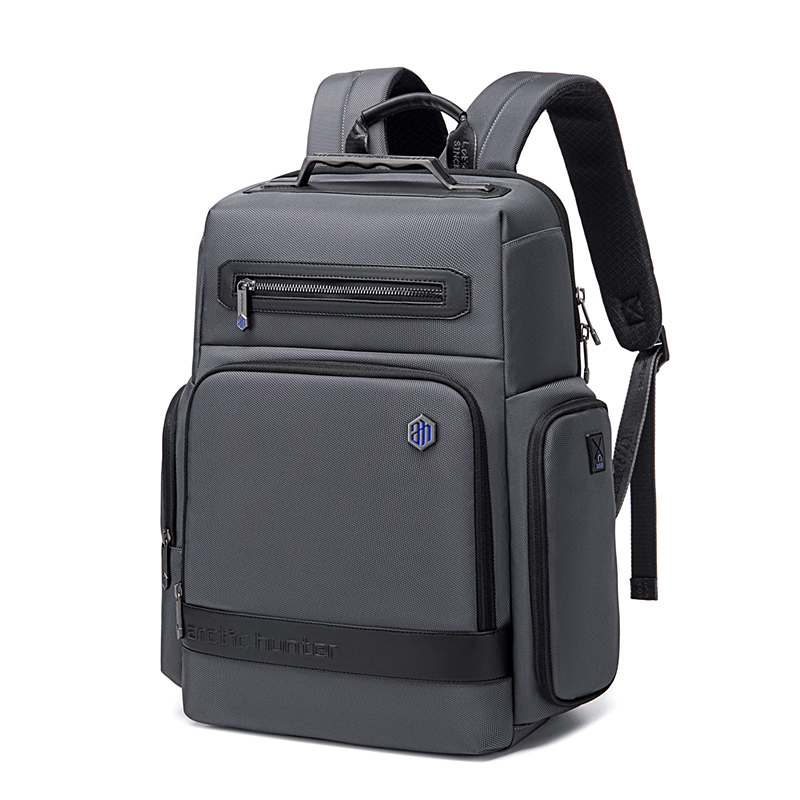 Arctic Hunter B00499 Tas Ransel Backpack Laptop Kerja pria 15.6 Inch - GREY