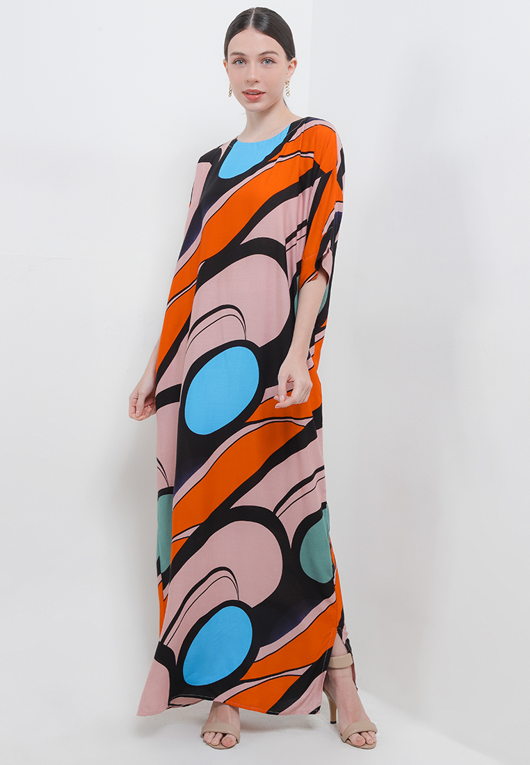 ARJUNA WEDA Longdress Thailand Style Motif Abstrak 6
