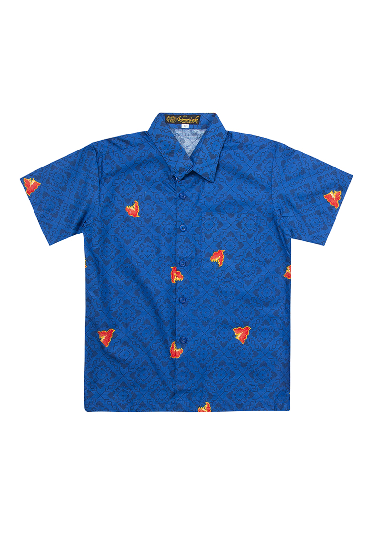 Arjuna Weda HEM BATIK BURUNG MERAK