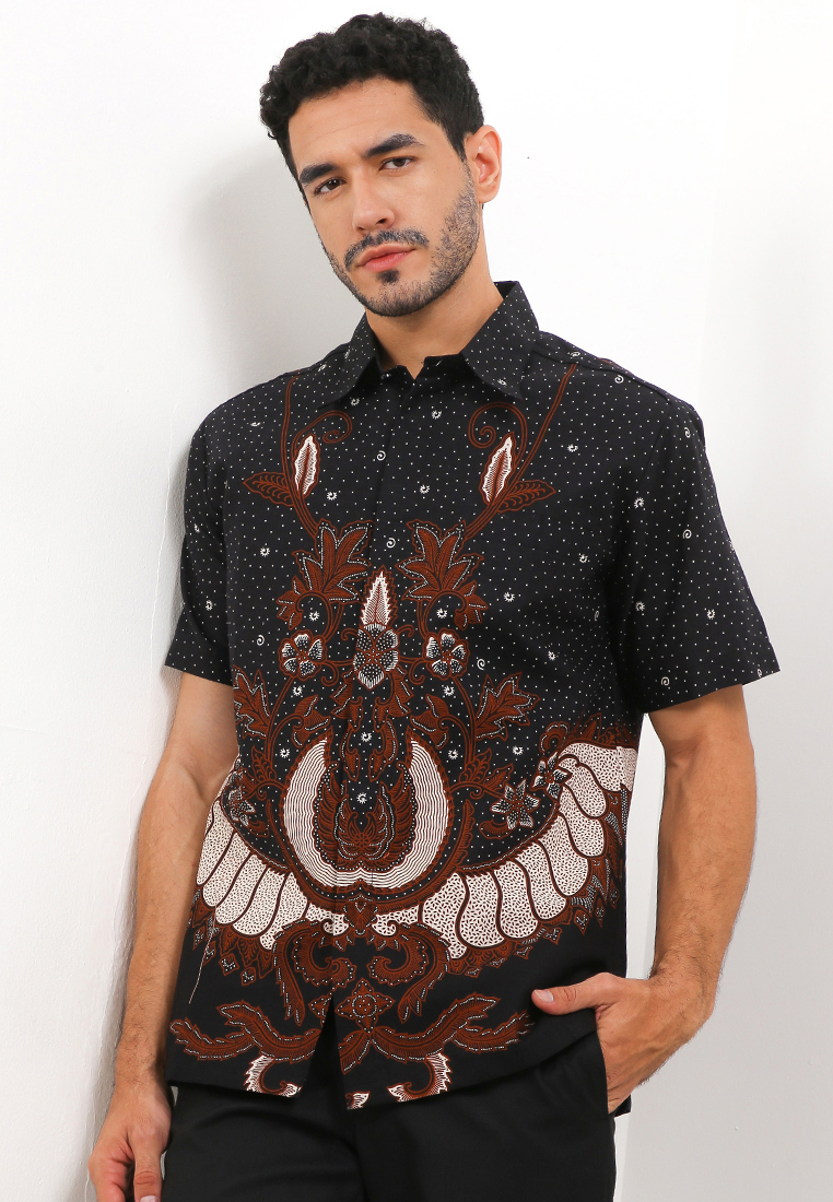 ARJUNA WEDA Hem Body Fit Batik Sayap Garuda Kencana