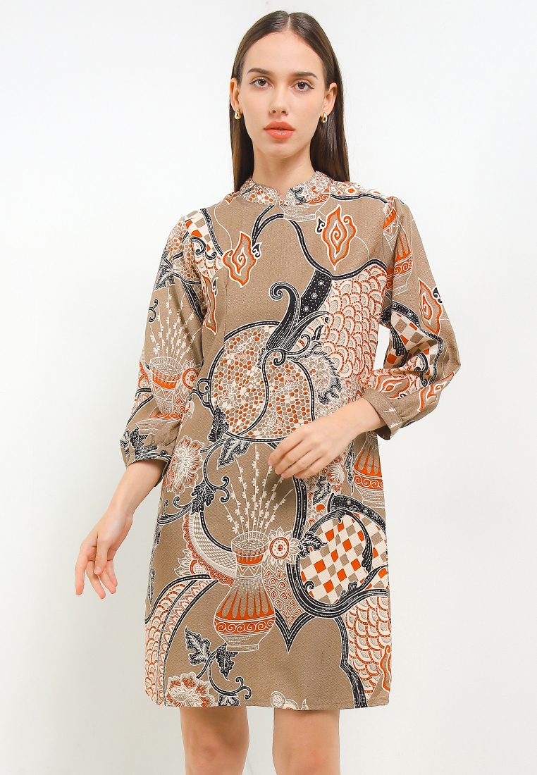 ARJUNA WEDA Sackdress Batik Sawat Sisik Naga