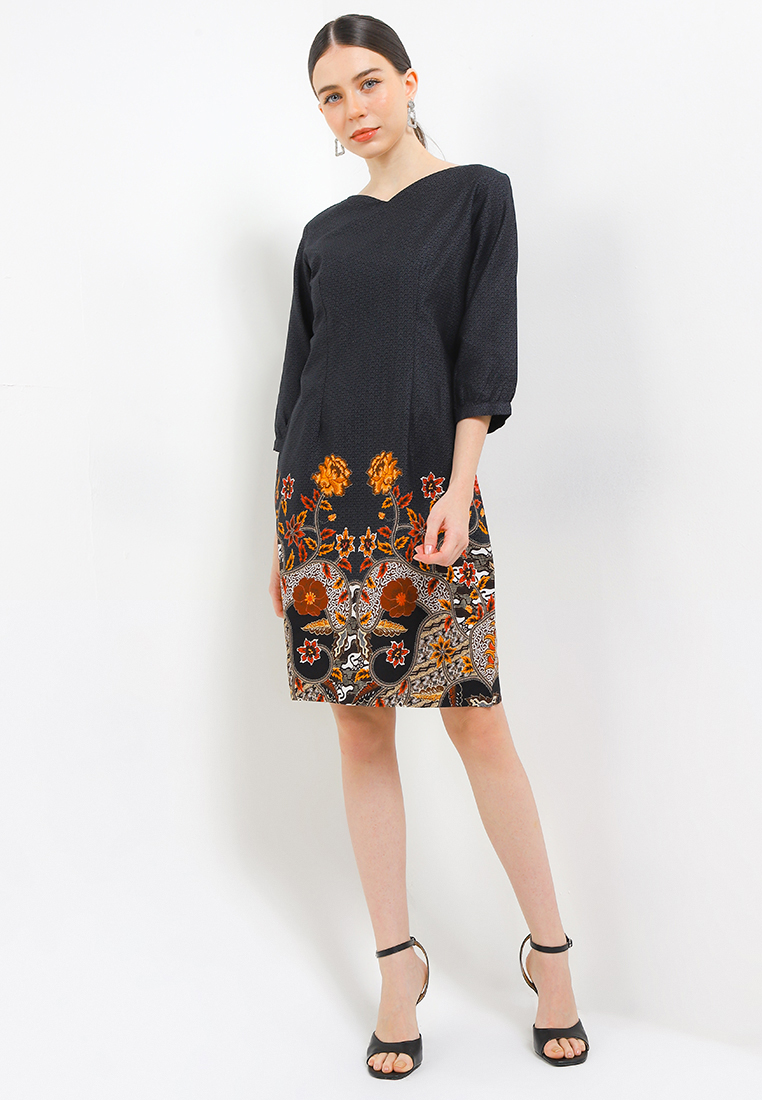 ARJUNA WEDA Sackdress Batik Bunga Matahari