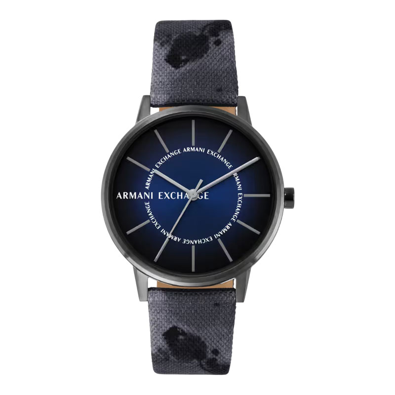 Armani Exchange Jam Tangan Pria Armani Exchange AX2752 Blue Dial Camouflage Fabric Strap