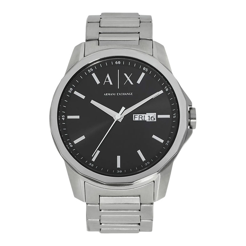 Armani Exchange Jam Tangan Pria Armani Exchange AX1733 Black Dial Stainless Steel Strap