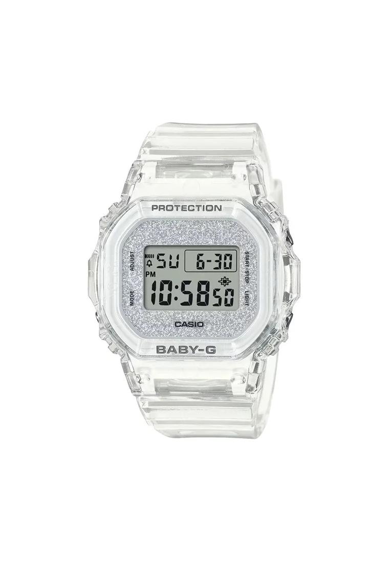Baby-G Jam Tangan Wanita Casio Baby-G BGD-565GC-7JF Glitter Collection Digital Dial Transparent Resi