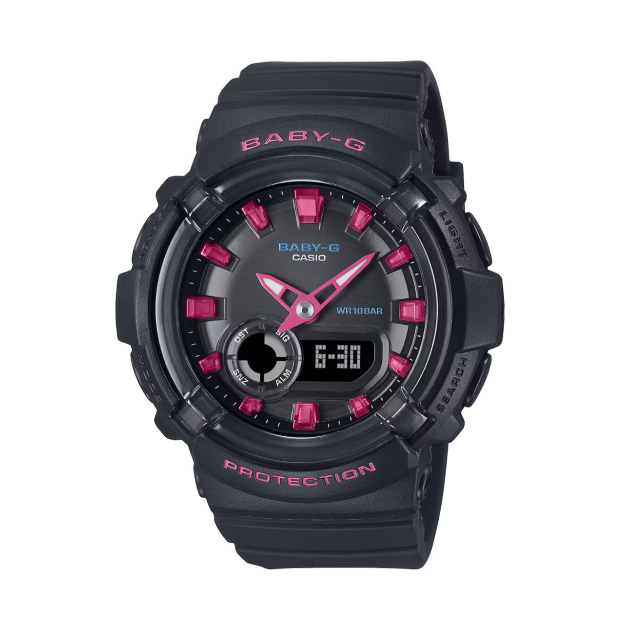 BABY-G Casio Baby-G Jam Tangan Wanita - Black Pink - Resin Strap - BGA-280DN-1ADR