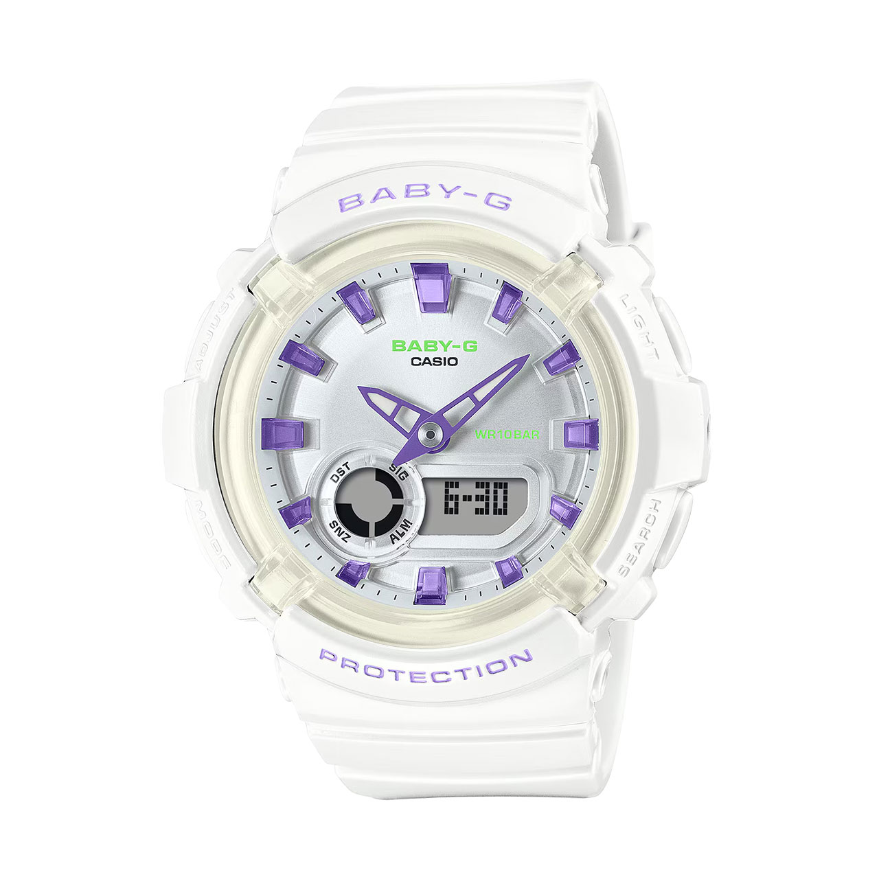 Baby-G Casio Baby-G Jam Tangan Wanita - White Blue - Resin Strap - BGA-280DN-7ADR