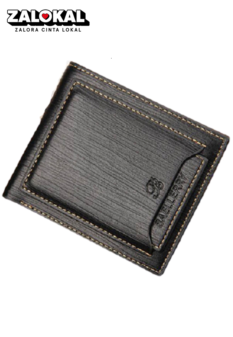 Baellerry Dompet Fashion Pria Simple Design Material PU Leather ORIGINAL