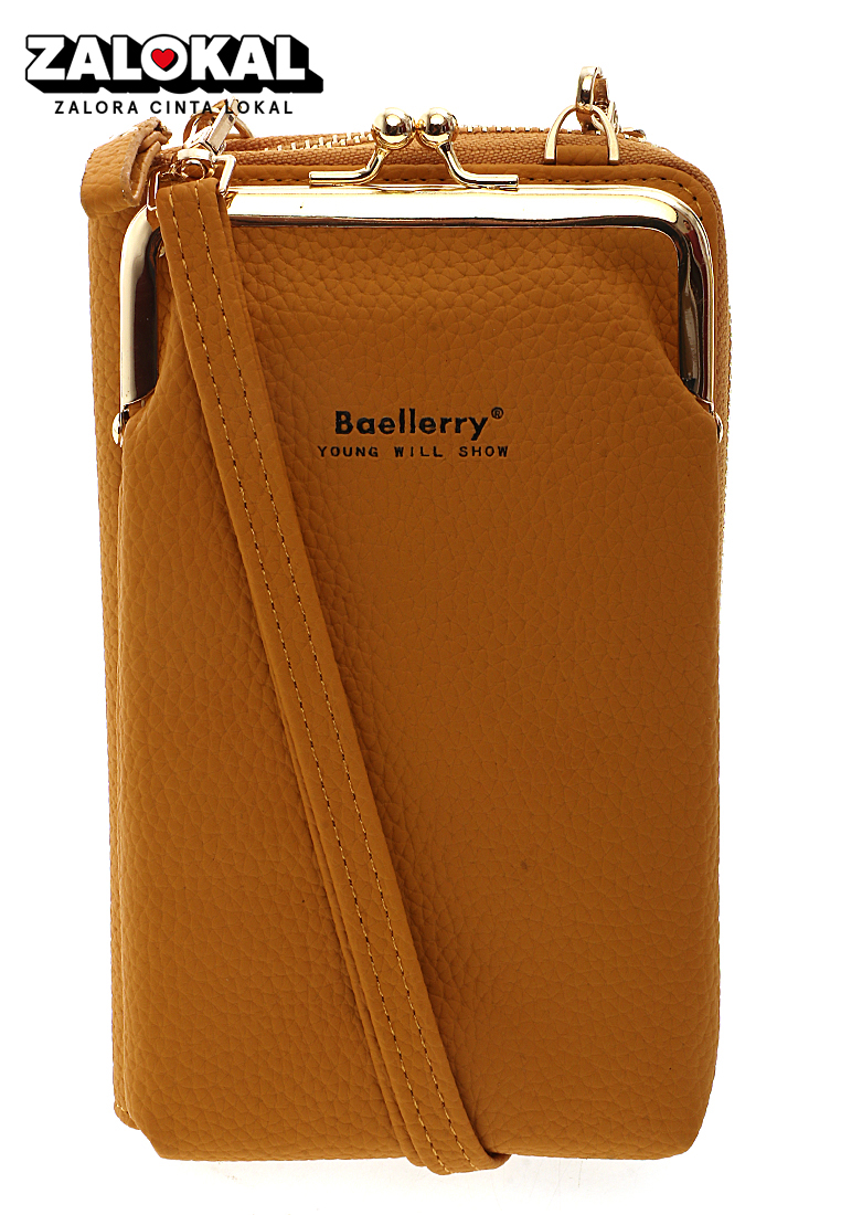 Baellerry Sling Bag Tas Selempang Wanita Mini Design Many Slot Material Leather Kulit ORIGINAL