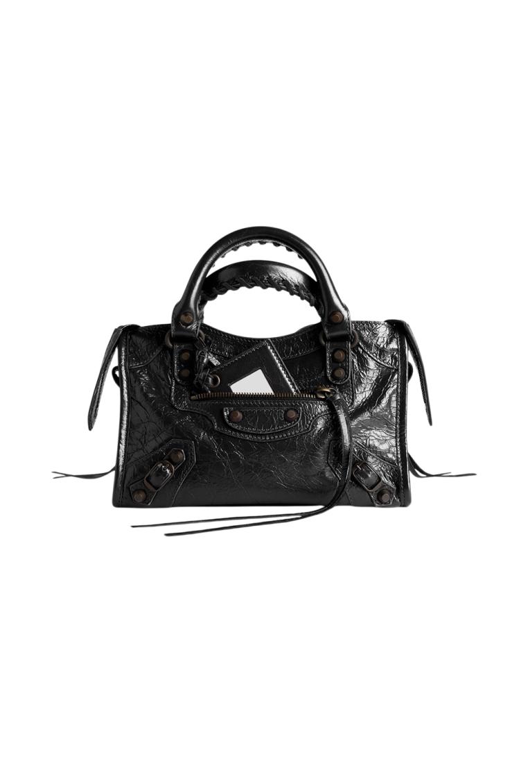 Balenciaga Le City Mini Bag Arena Lambskin Black