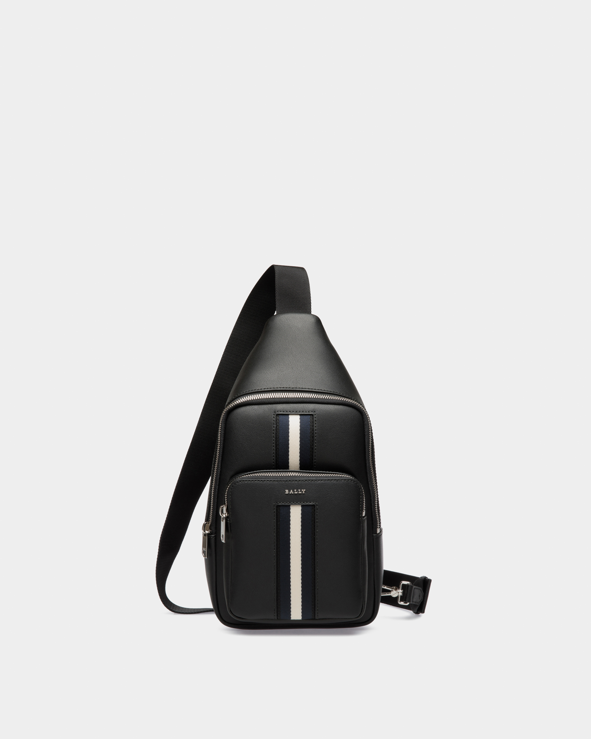 Bally Harrey Sling Bag in Leather - Black
