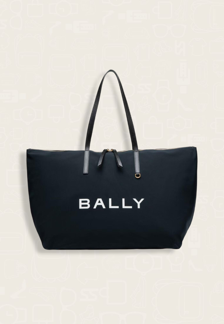 Bally Nylon Tote Midnight