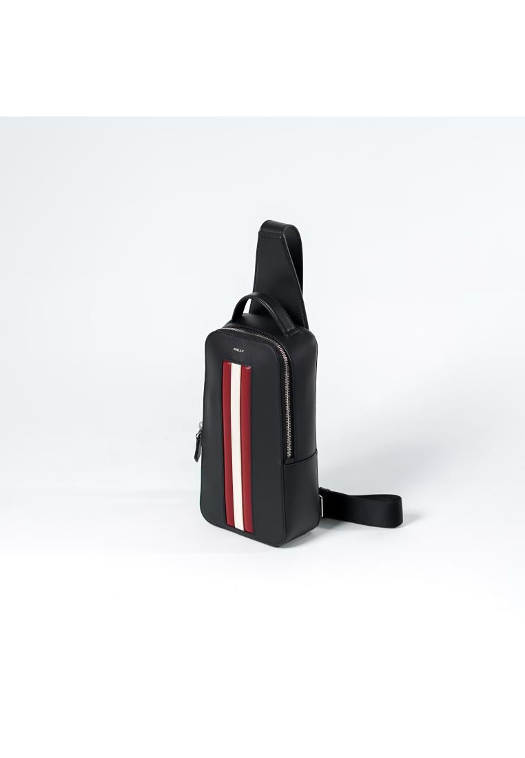 BALLY Tas BALLY MYTHOS STRIPE RED BLACK CROSS BODY BAG 100% ORIGINAL