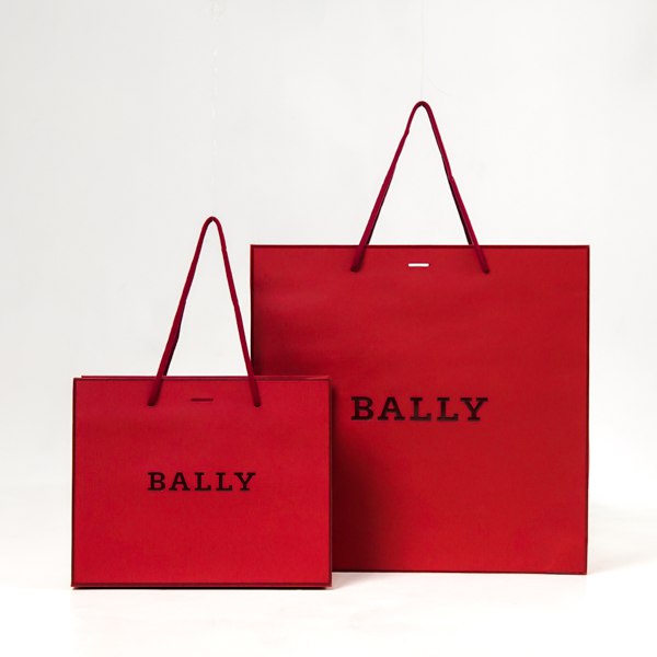 BALLY Tas PAPER BAG BALLY MAROON 100% ORIGINAL